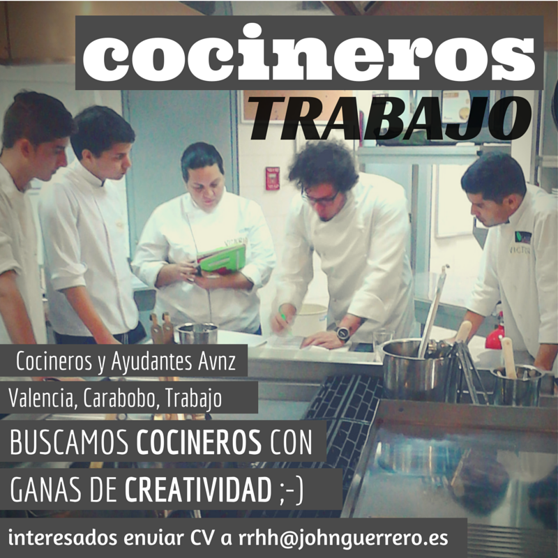 chefbusiness's tweet photo. En Valencia, Vzla! necesitamos dos jóvenes cocineros para terminar de armar un nuevo equipo! + info en la imagen http://t.co/NhO0unRKDY