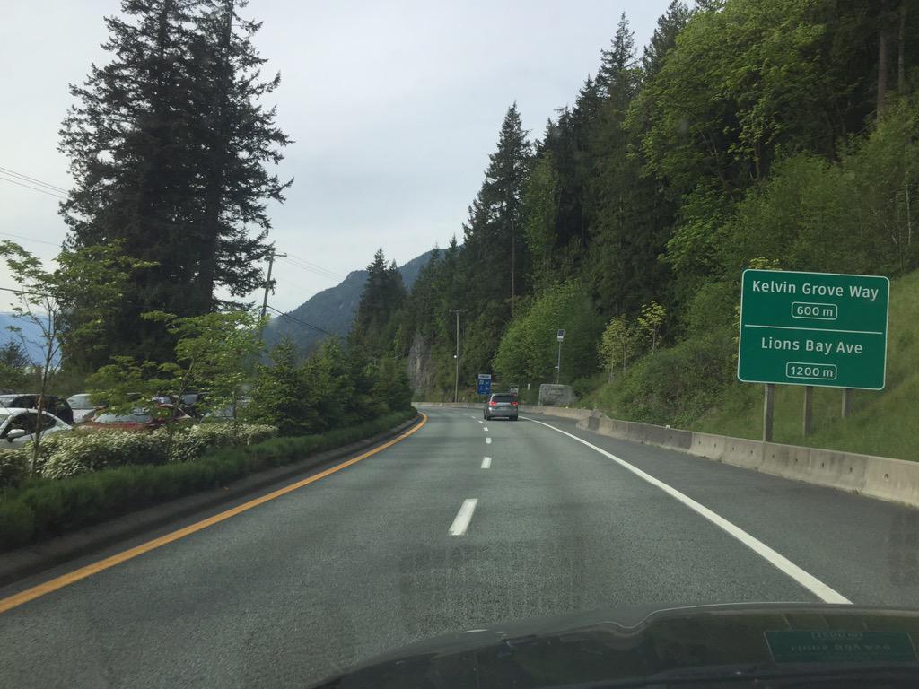 Marctographer's tweet photo. @MacDonald_Sarah @CTVVancouver traffic is backed up way past Lions Bay http://t.co/JjVdb3a0IA