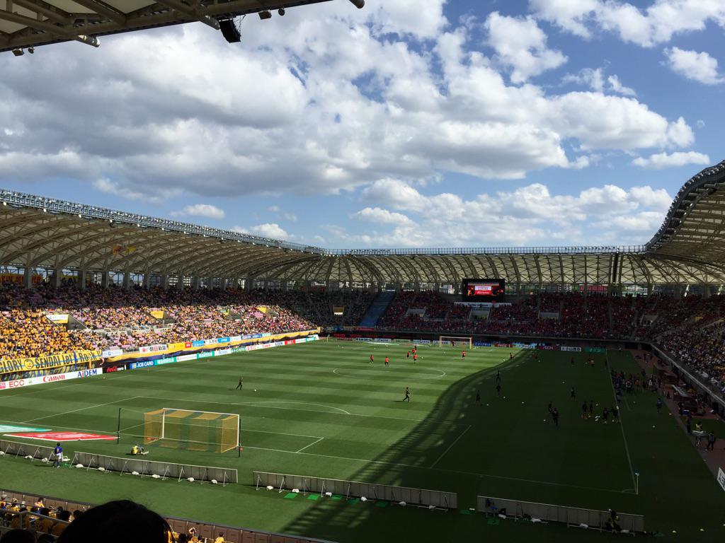 kan_m's tweet photo. 今年初ユアスタ、浦和戦！ http://t.co/mAeNVbkD55