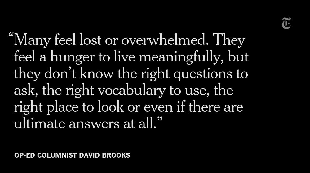 What is your purpose? nyti.ms/1zL9QLa via <a href="/nytopinion/">New York Times Opinion</a>