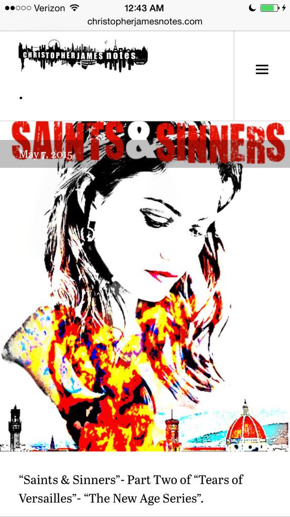 CJamesNotes's tweet image. "Saints &amp;amp; Sinners" part two of "Tears of Versailles" will be available to read for free on my site as of May 22nd.