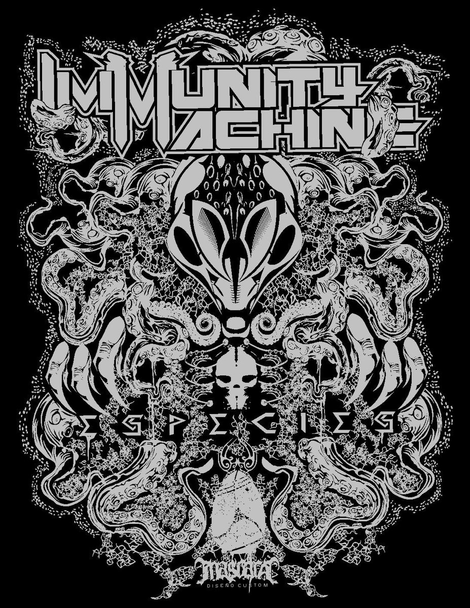 ArteMascara's tweet photo. Diseño de franela @IMMBAND  #Especies #EdicionEspecial #Ilustración #ByMascara  #Franela #BizarroClothing  #RockMerch http://t.co/4jZ6DhvXtL