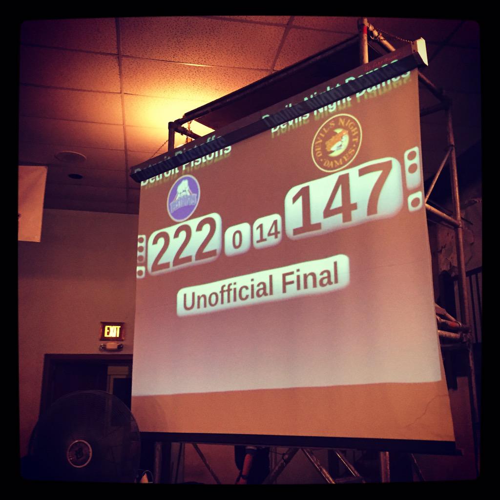 DetroitDerby's tweet image. Detroit Pistoffs vs Devils Night Dames #10yearsofhits #detroitderbygirls !!! Pistoffs are the champions!!!