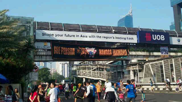 Pagi Jakarta, CFD pagi ini dari tmn2 Jak School  , keren~ #GuePersija #BanggaJakmania