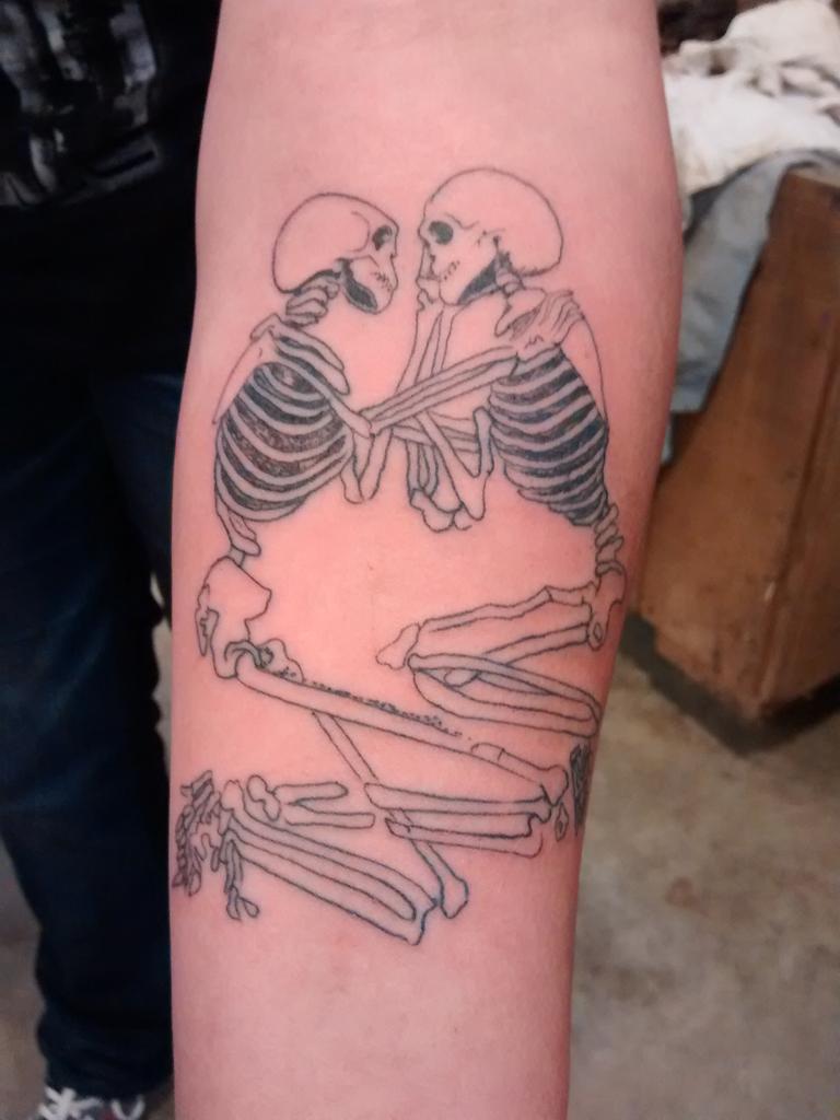 the lovers skeleton tattoosTikTok Search