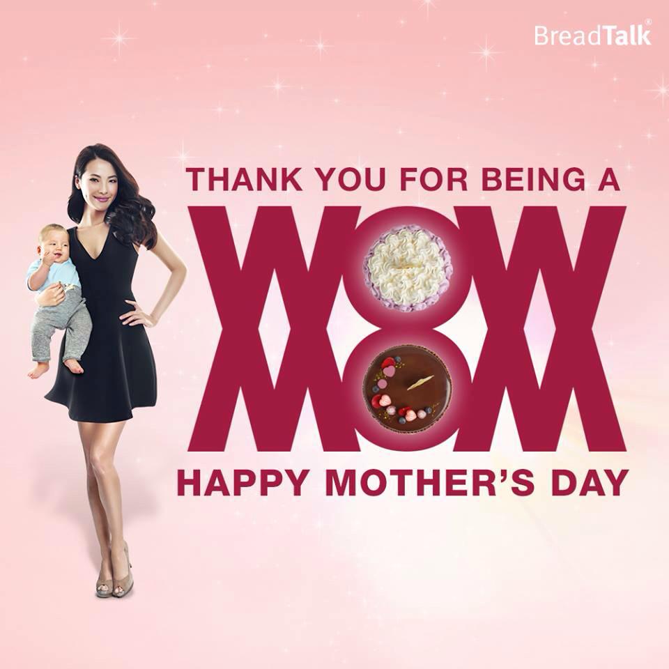 sgbreadtalk's tweet photo. Thank you for being our WOW MOMs. Happy Mother's Day! http://t.co/e3jEEmludZ
