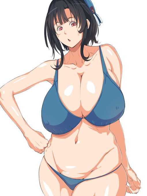 水着の高雄さん 