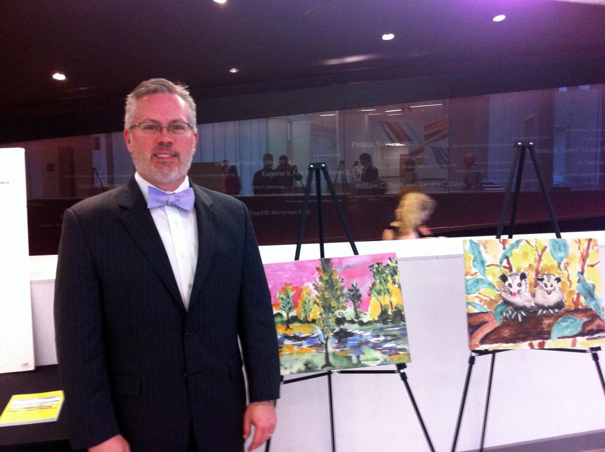 DanielCPotts's tweet image. Lester Potts' Alz watercolors displayed tonight at the Moss Arts Center, VA Tech University #Alzheimers #arttherapy