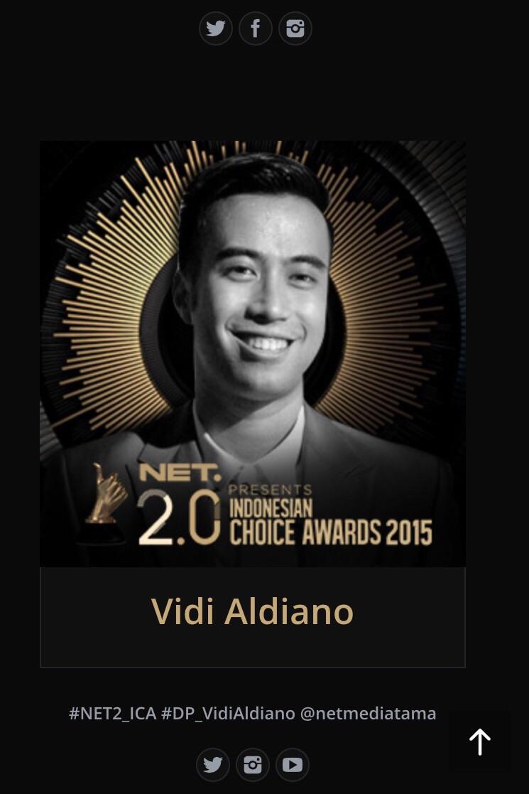 vidialdiano's tweet image. Dukung gw dengan Tweet: #NET2_ICA #DP_VidiAldiano @netmediatama ! 

1 account = 1 Vote!
