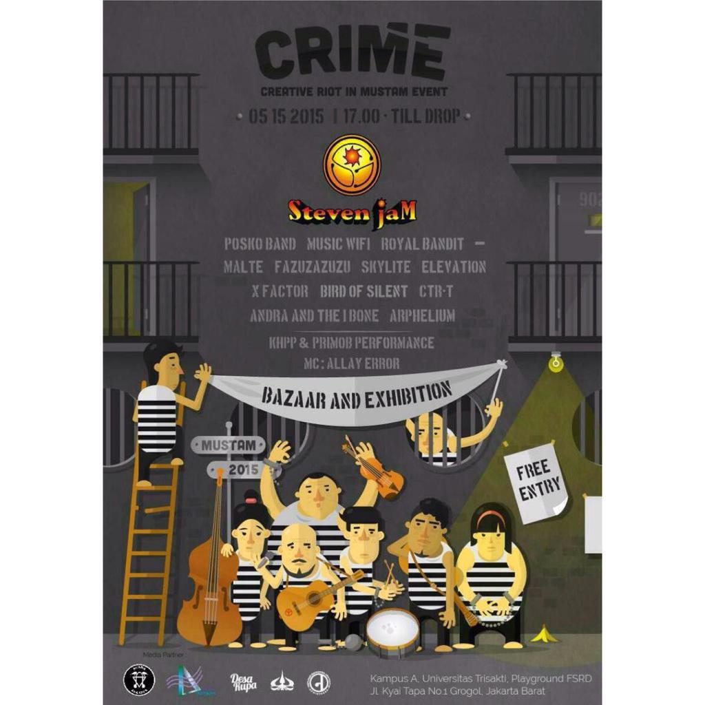 DESA RUPA &amp; ADHISTHANA trisakti mempersembahkan  Musik Taman "CRIME" <a href="/DESARUPA/">FSRD Trisakti</a> #Mustam2015
