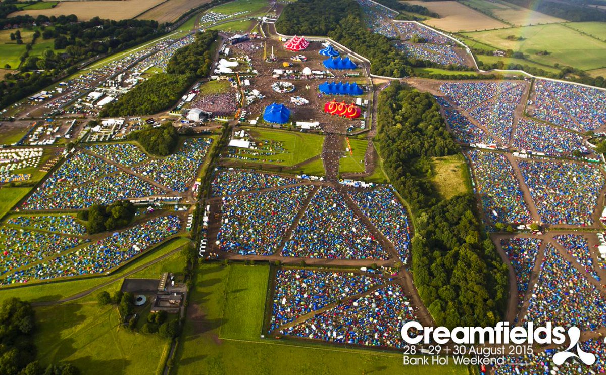Creamfields from the sky... Who's counting down the days until being ...