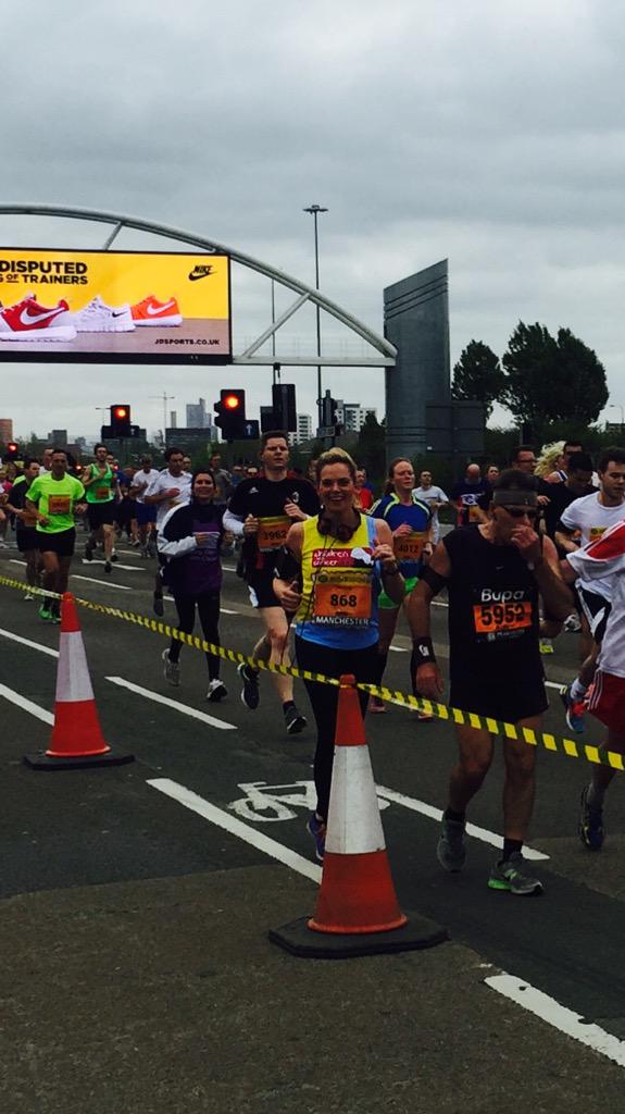 Go mummy <a href="/caroline_skelly/">Caroline Skelly</a> #GreatManchesterRun  #Manchester10k #ChildrenWithCancerUK