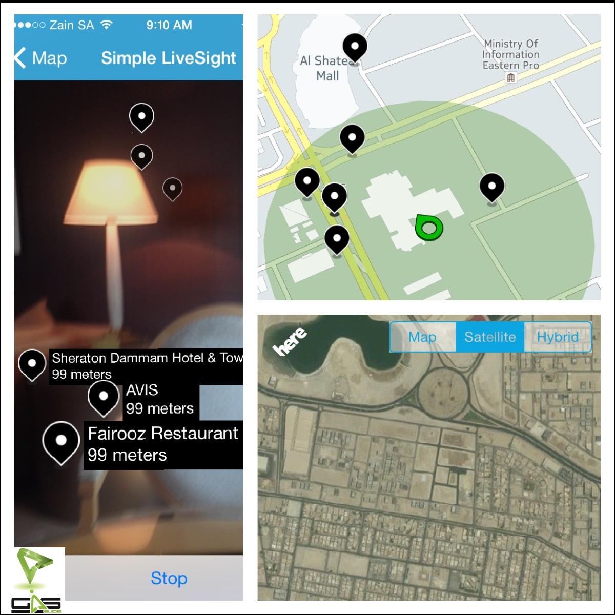 GISGUIDE's tweet image. A Sneak Preview of our latest Mobile App
#GISGUIDE #SAUDIGIS #LiveSite #HERE #MAPS #AugmentedReality #Navigation