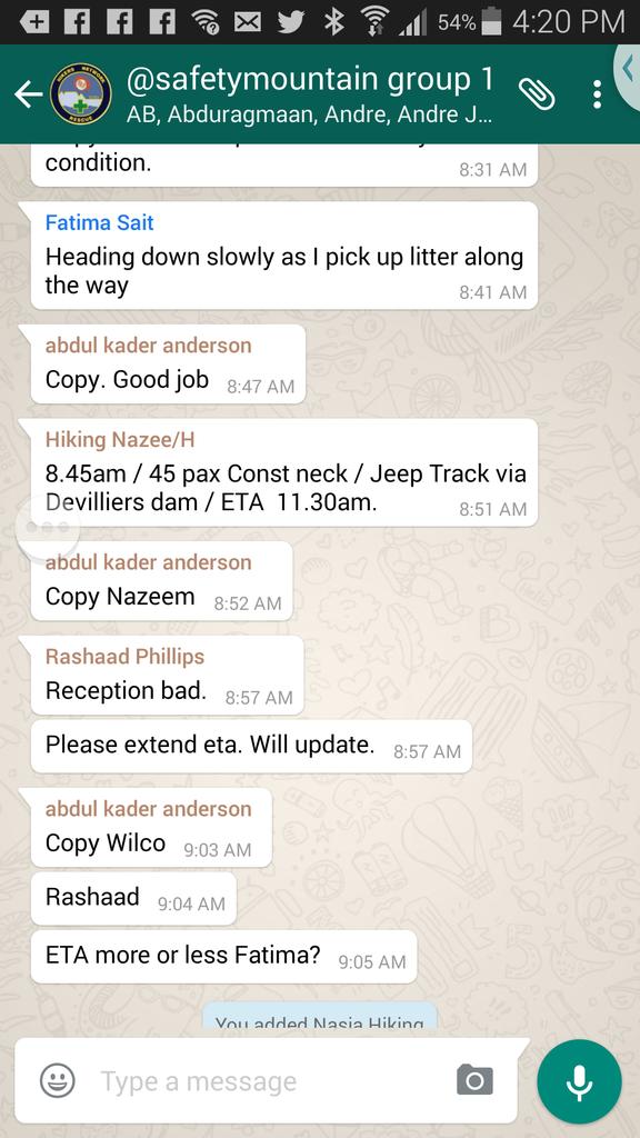 SafetyMountain's tweet photo. #SocialMedia being used to keep #MountainUsers safe as a #MountainRegister..#LetUsTrackU the #TrackingTeam ready http://t.co/XB1fa1pnJ5