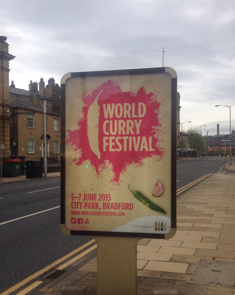 worldcurryfest's tweet image. Poster campaign kicks of countdown to this years festival #WCF2015. 5-7 June