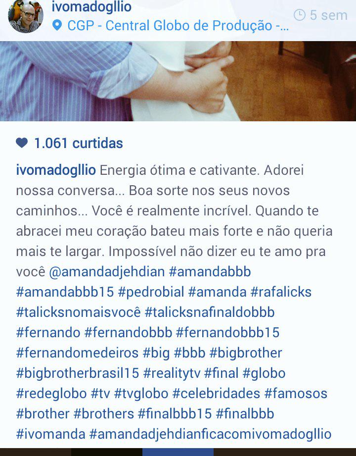 senhoritackles's tweet photo. @AmandaDjehdian #AmandaDaUmaChance Mas não pro Ray e sim pro @ivomadogllio #IvoManda ❤ http://t.co/RemIieRjHA
