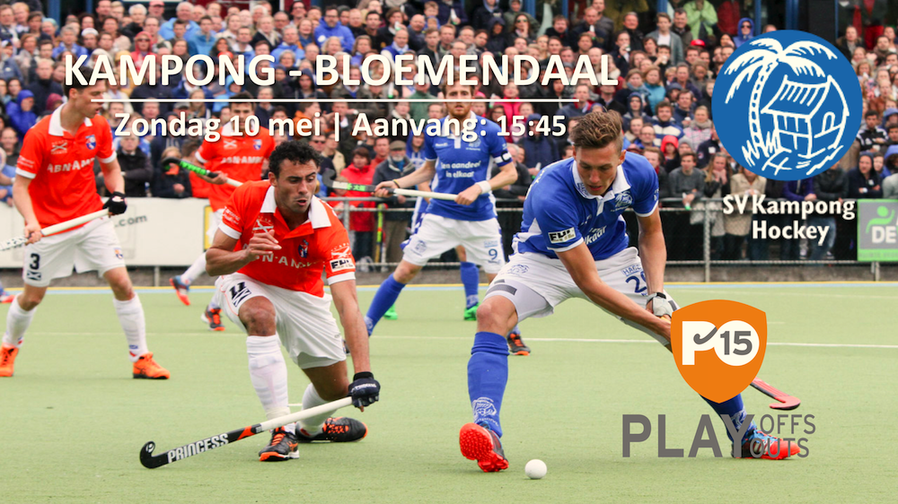 MATCHDAY! Vanmiddag de beslissende #PO15 wedstrijd <a href="/KampongHeren1/">Kampong Heren 1</a> - @hcbloemendaal Aanvang 15:45 <a href="/BWA_Kampong/">Blue White Army</a> #KAMBLO