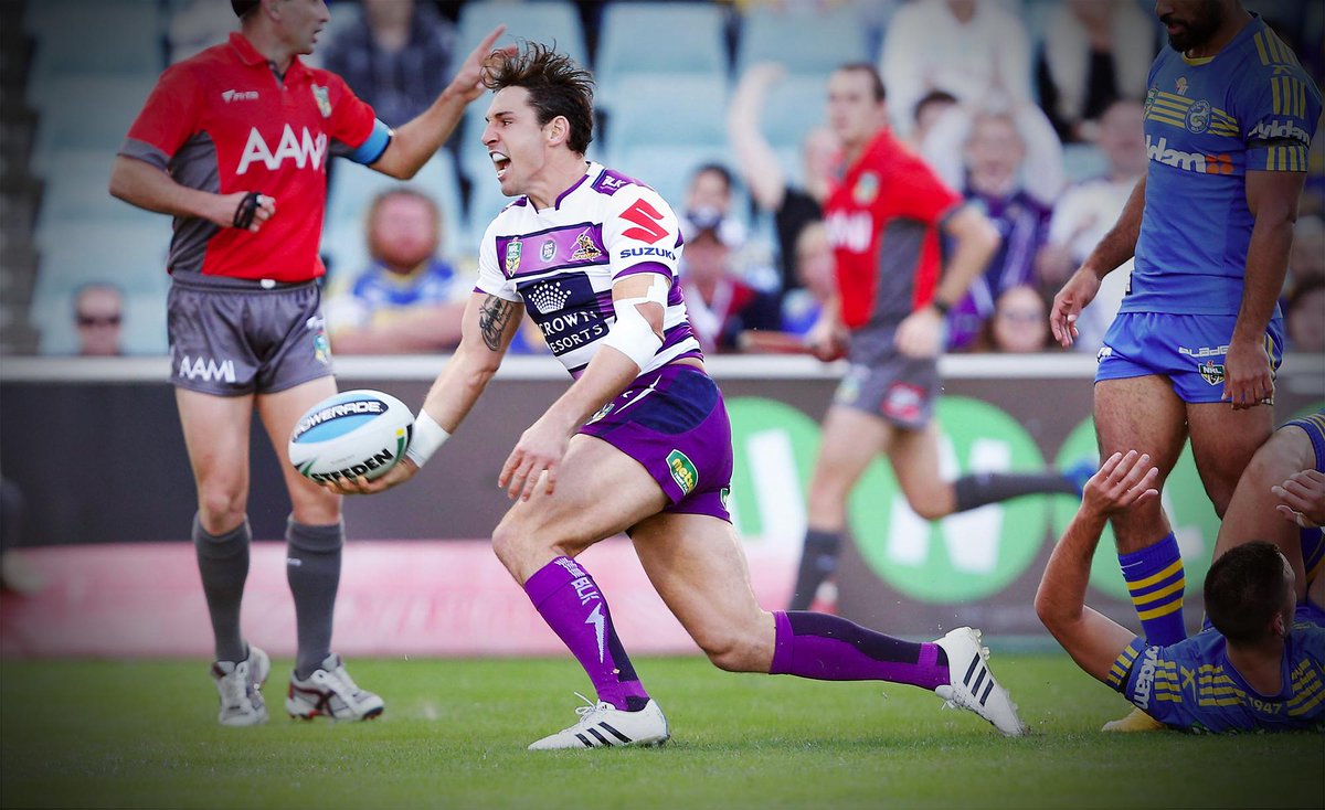 storm's tweet photo. This is pretty much how we feel about having @billyslater back! #purplepride http://t.co/7UBoKKjeEW