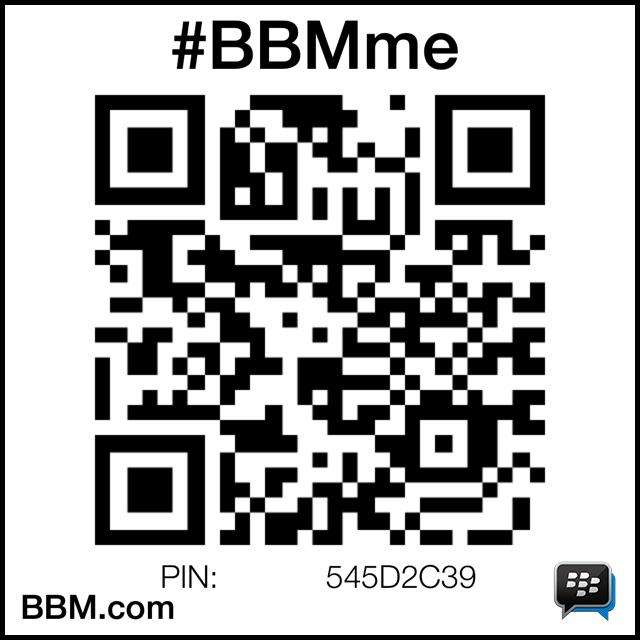 #BBMme PIN:545D2C39
pin.bbm.com/545D2C39