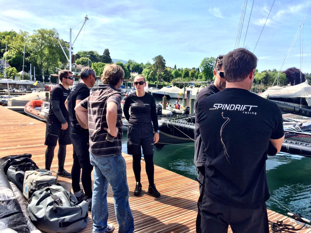 sailsofchange's tweet image. #SNG Grand Prix d'Ouverture: Day-3 - Talk with the committee about the conditions. Still on #standbye @d35trophy