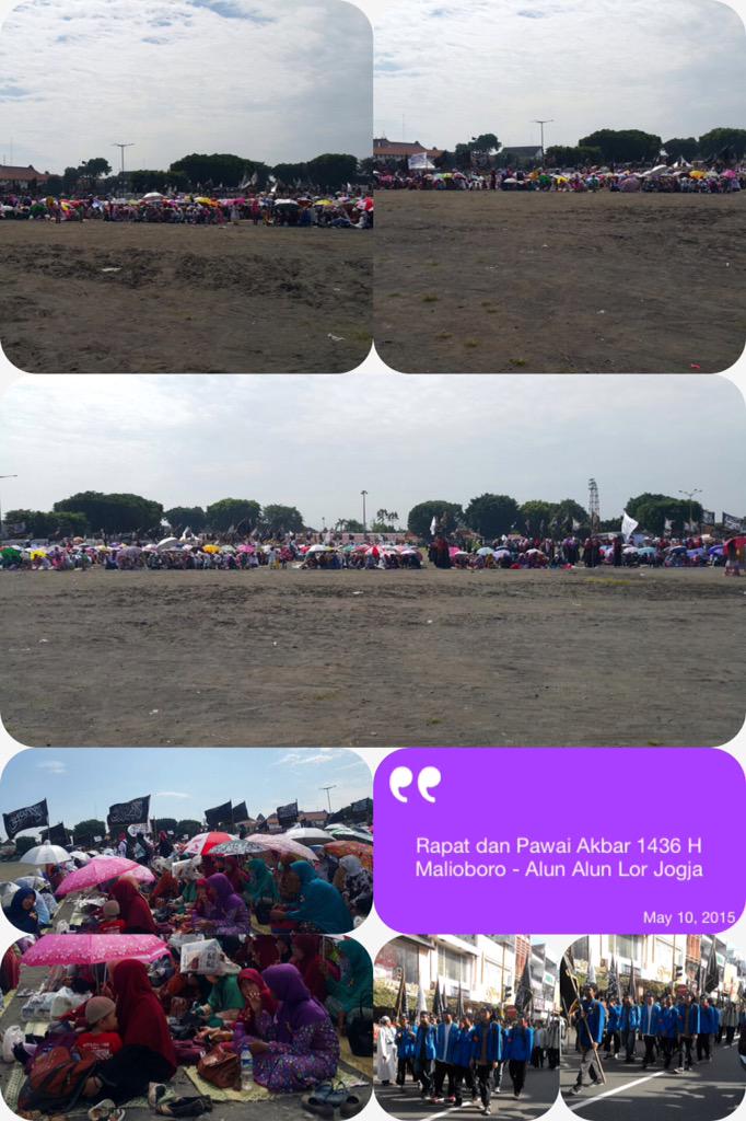 Rapat &amp; Pawai Akbar #1436H. Malioboro - Alun Alun Utara #Jogja. 
#Khilafah #RPA1436H 
facebook.com/karangkajen/po…