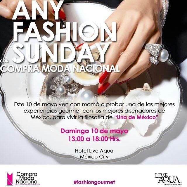 ModaNacional's tweet photo. Hoy a festejar a MAMA con @modanacional y @liveaquamexicocity #AnyFashionSunday #fashiongourmet http://t.co/Q8w8WAx3q8