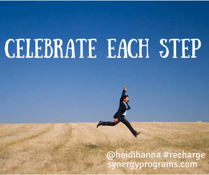 synergyprograms's tweet image. Celebrate each step of the journey! #recharge #mindsetmakeover