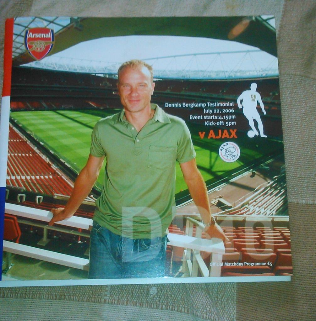  came across this today, the Sir Dennis Bergkamp testimonial programme. Happy birthday sir! 