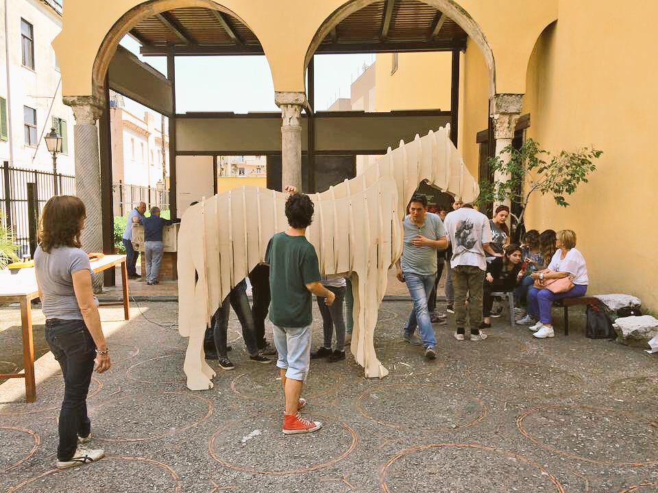 MuseoArcheoSA's tweet photo. Una nuova opera @MuseoArcheoSA nata dal Workshop d'arte di Christian Leperino e il  @SabatiniMenna @fonderie http://t.co/sSg8S2ZTVm