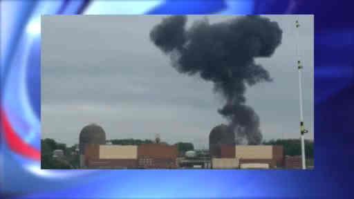 ABC7NY's tweet photo. Investigation underway after transformer fire at Indian Point nuclear power plant http://t.co/wpbFOqQAoW http://t.co/sh5RBdWqXH