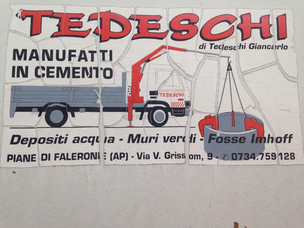 aziendatedeschi's tweet photo. TEDESCHI MANUFATTI IN CEMENTO -MURI VERDI-FOSSE IMHOFF-DEPOSITI D'ACQUA  *PIANE DI FALERONE (AP) MARCHE -VIA GRISSOM http://t.co/1br6J2u1dN