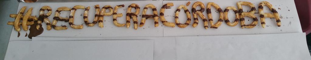 MIGUELSALINAS80's tweet photo. Mira @Pedro_tuAlcalde  lo que os dedica el equipo de trabajadores de @ChurreriaSalina para #recuperaCórdoba #churros http://t.co/XrFHlb2wgo