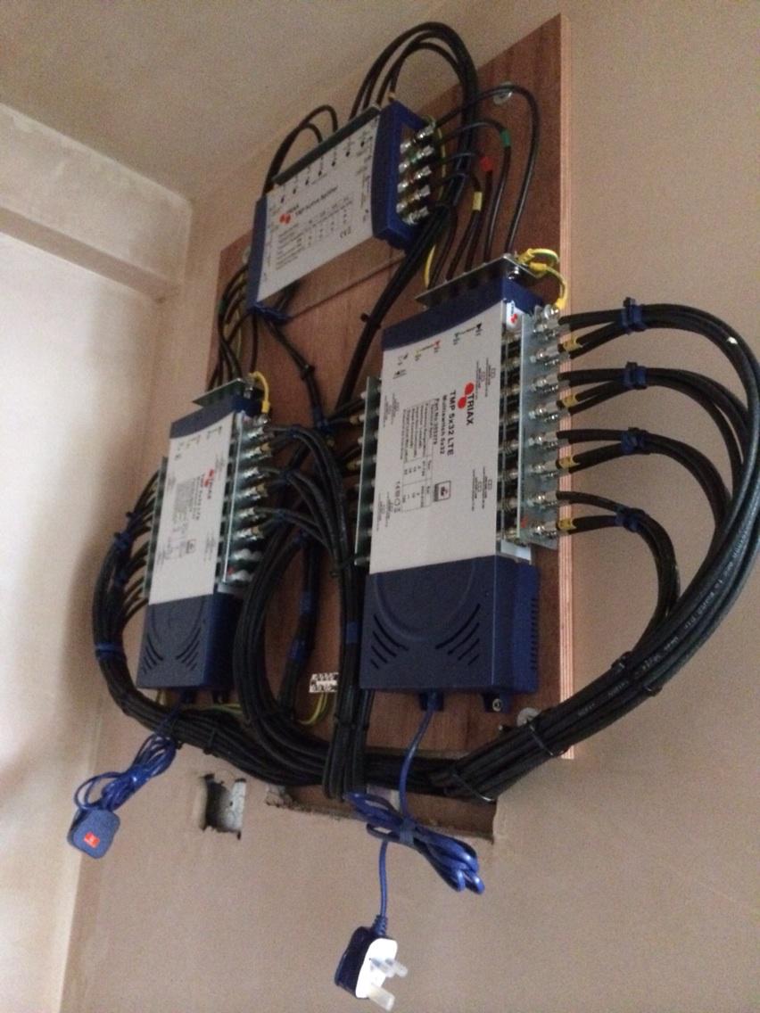 64 output TV system for Shrewsbury Homes, a day and a half to connect!!!