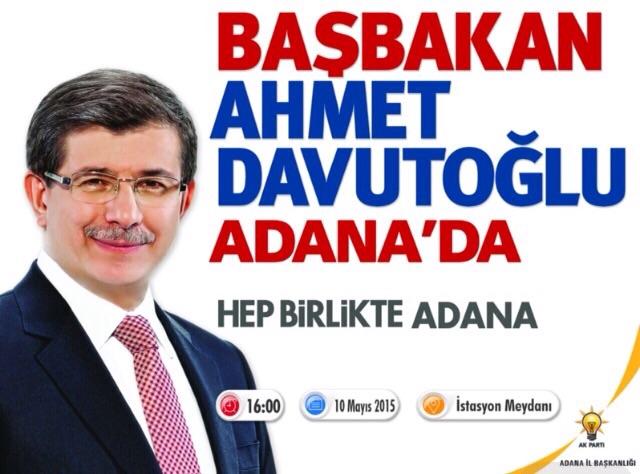 avfikretyeni's tweet photo. Hasretin bitmesine, Başbakanımızla buluşmaya çok az bir zaman kaldı. Adana Hazır. http://t.co/aettO4iDpy