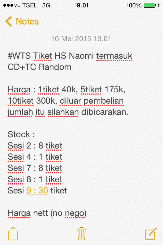 Filutheshop's tweet photo. #WTS Tiket HS Naomi
Cc:@Naomissions @Naomissions_DKI @Naomissions_SLR @NaomissionMLG @NaomissionsSBY @Naomi_K3United http://t.co/cJWdM0FYlQ