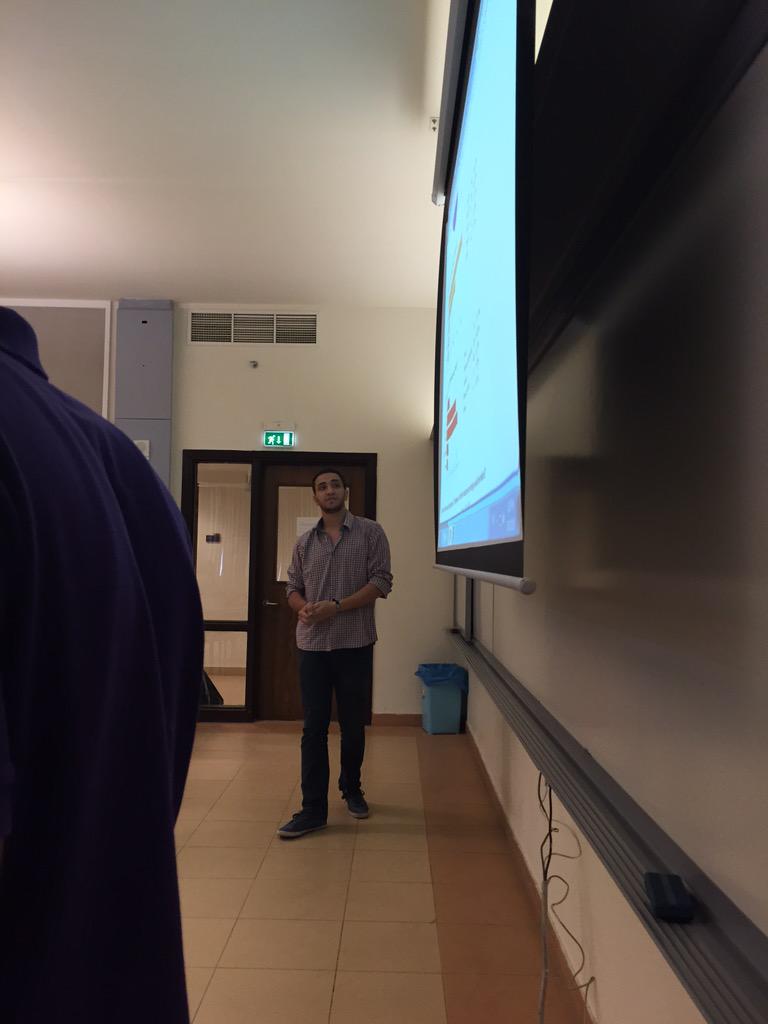 Nohaeissa2Emam's tweet photo. @sewedy_m starting up with the financials #ENTR4102 #Otlob7erafy @AUC_MFA @AUC_Business http://t.co/t564ro5u10