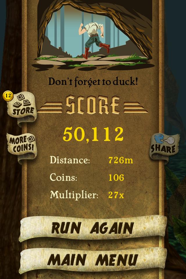 dbphilbeck's tweet photo. I got 50,112 points while escaping from demon monkeys. Beat that! http://t.co/d72aOI5eer #TempleRun http://t.co/xGw4TwwH66