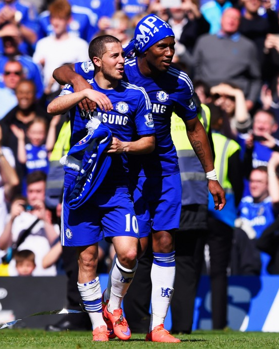 MailSport's tweet photo. Eden Hazard reveals he 'didn't want to go to Chelsea' until Didier Drogba convinced him http://t.co/k1hR62hKd1 http://t.co/niuCaUTtYo