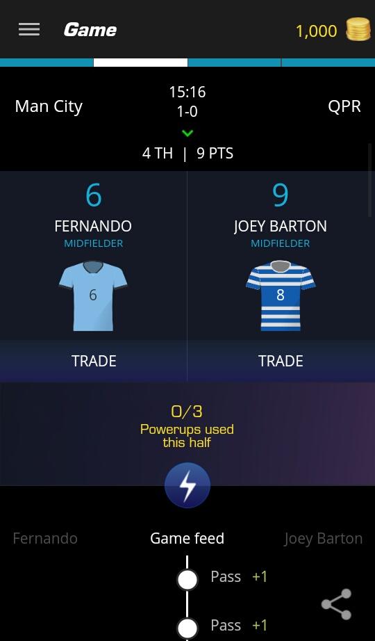Just used my Double Up on Joey Barton on @ultimatefanlive for #mcfc vs #qpr bit.ly/11OfBIG