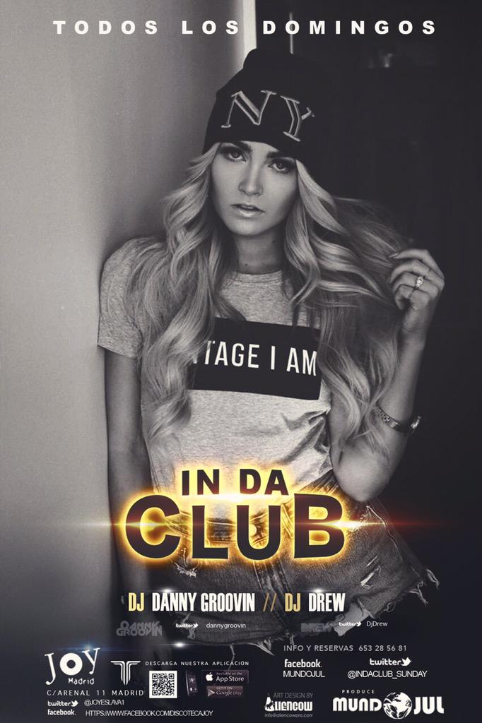 Esta noche <a href="/INDACLUB_SUNDAY/">IN DA CLUB</a> !! <a href="/ivangarridoan/">IVAN GARRIDO ANDREU</a> <a href="/Iban84/">Iban arauzo</a> @luisdediosmj <a href="/JoyEslava1/">Joy Eslava</a> <a href="/oscarpalomoOfi/">OscarPalomo Ofi</a> @AndresLopez91