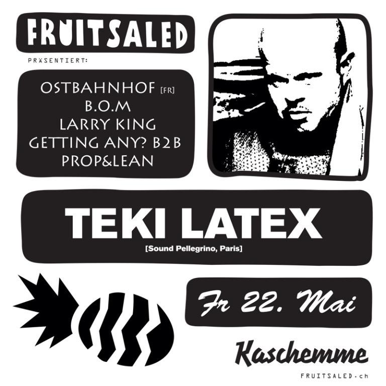 FruitSaled_'s tweet photo. FR 22. MAI @TekiLatex @OstbahnhofFR @BenjaminKaczor @deejaylarryking #gettingany #propnlean http://t.co/9hZ9umzSQR http://t.co/U5iFCDC4TU