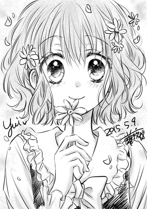 今日も落書き投下～
乙女小町に続き乙女唯～(*'ω`*)
デジタルでトーンはるの楽しすぎるなぁ.+*:゜+。.☆ 