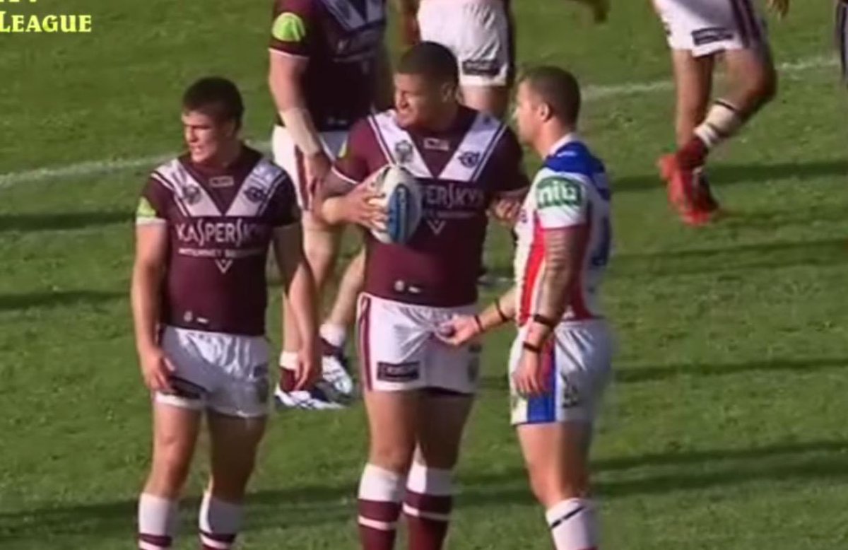 BleacherReport's tweet photo. VIDEO: Rugby player Korbin Sims casually grabs opponents junk in middle of game (via @br_uk) http://t.co/e8jm54y1iY http://t.co/5tLsmwzTJA