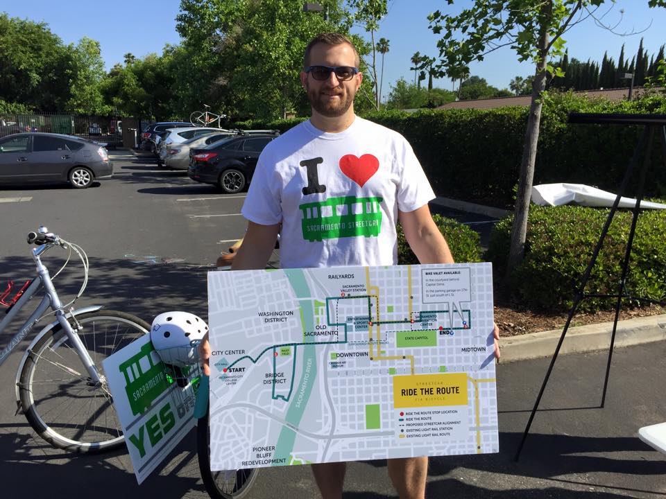 gosacstreetcar's tweet photo. Thanks to everyone who rode the @gosacstreetcar route yesterday with @ChrisLedesma2 &amp; @Steve4Sac. #SacStreetcar #RT http://t.co/afTvdF9LdG