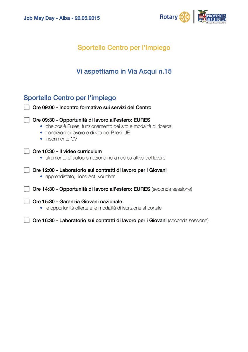 jobmayday's tweet photo. #jobmayday Qui puoi trovare le attività dello Sportello Centro per l'Impiego http://t.co/1o1VdWq0Z9