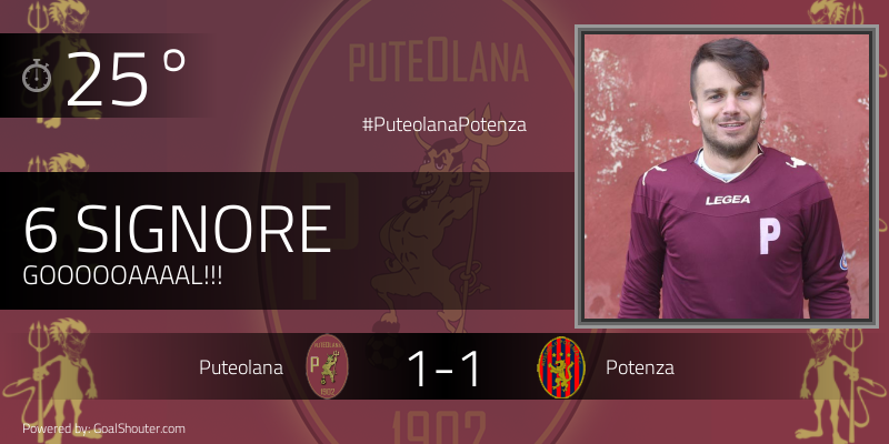PUTEOLANA 1902 (@puteolana1902) on Twitter photo 25° #PuteolanaPotenza 1-1: Signore (<a href="/Puteolana1902/">PUTEOLANA 1902</a>) segna sugli sviluppi di un calcio di punizione battuto d... 25° #PuteolanaPotenza 1-1: Signore (<a href="/Puteolana1902/">PUTEOLANA 1902</a>) segna sugli sviluppi di un calcio di punizione battuto d...