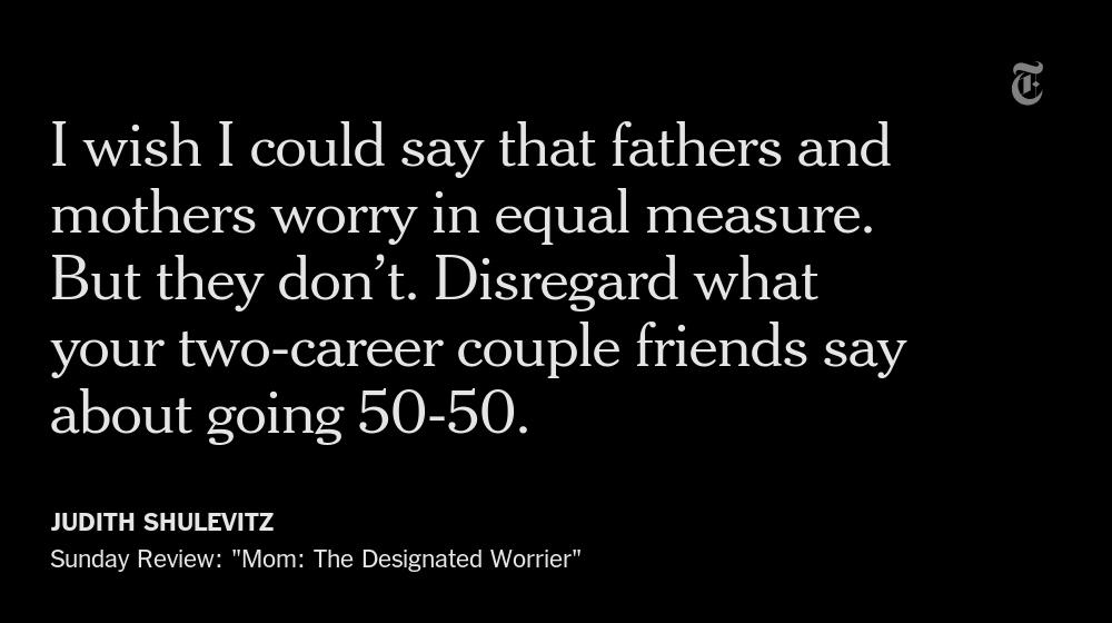 nytopinion's tweet photo. Mothers draft the to-do lists while fathers pick and choose among the items. http://t.co/UVmeJbgDiC http://t.co/EekKqgnWPj