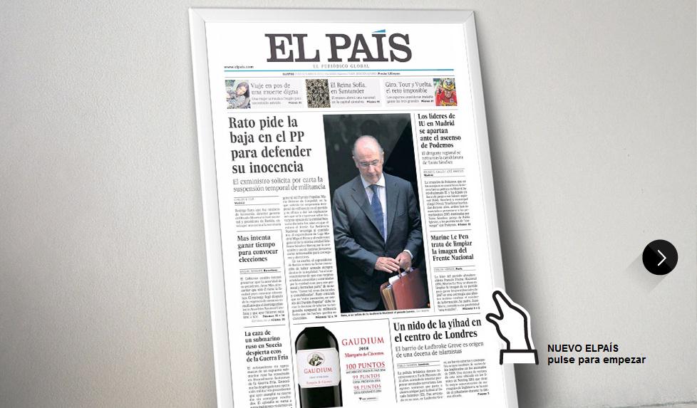 Así es el rediseño del diario El País - Clases de Periodismo