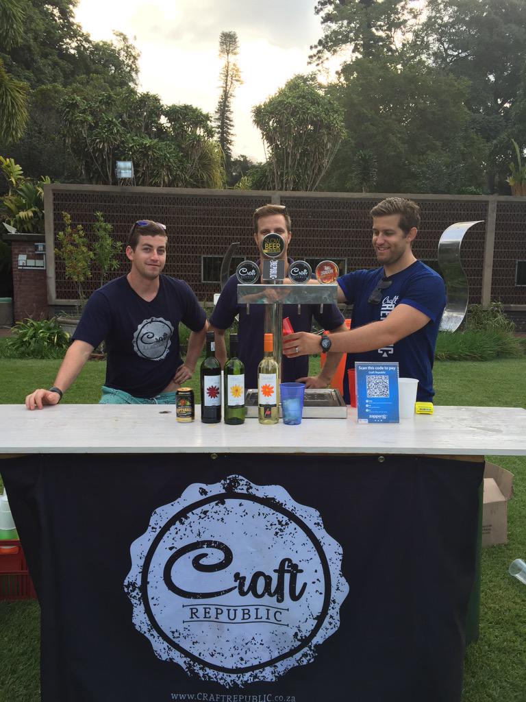 Doing great things for local craft ....the guys from <a href="/CraftRepublicZA/">CraftRepublic</a> ..Music at the Lake ..Durban Botanical Gardens