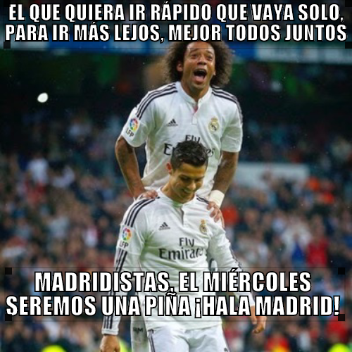 defcentral's tweet photo. Contra la Juventus vamos a ver lo MEJOR del Real Madrid ¡Confiamos en vosotros! ¡HALA MADRID! http://t.co/VuRDpSo8Lo